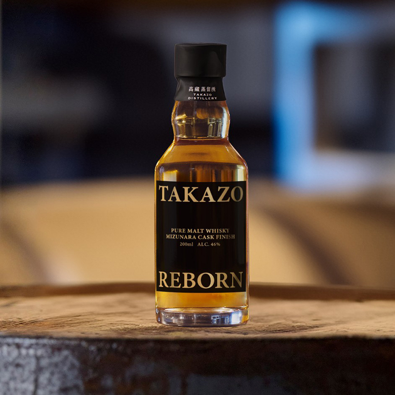 ALC.46% TAKAZO PURE MALT WHISKY MIZUNARA CASK FINISH